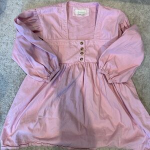 Anthropologie Pink Babydoll Dress – XS